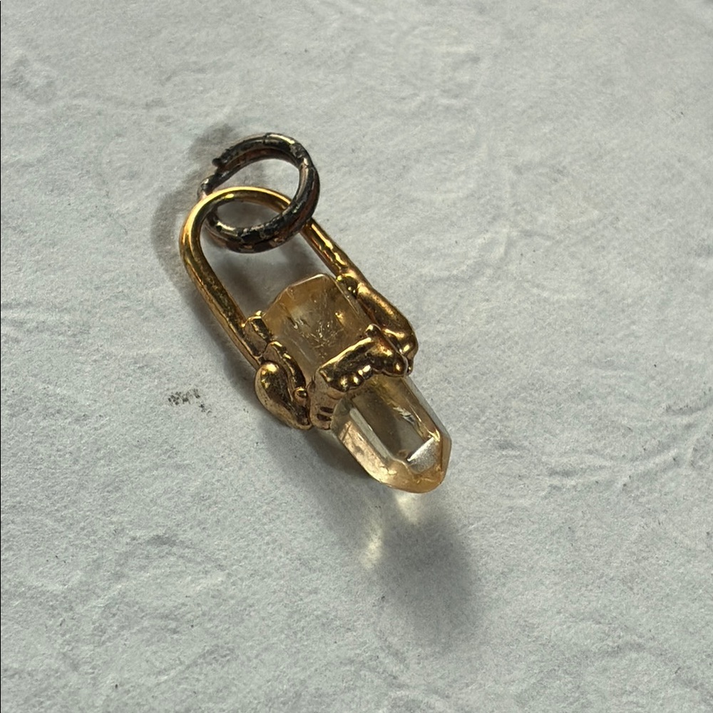 Gold and Crystal Pendant